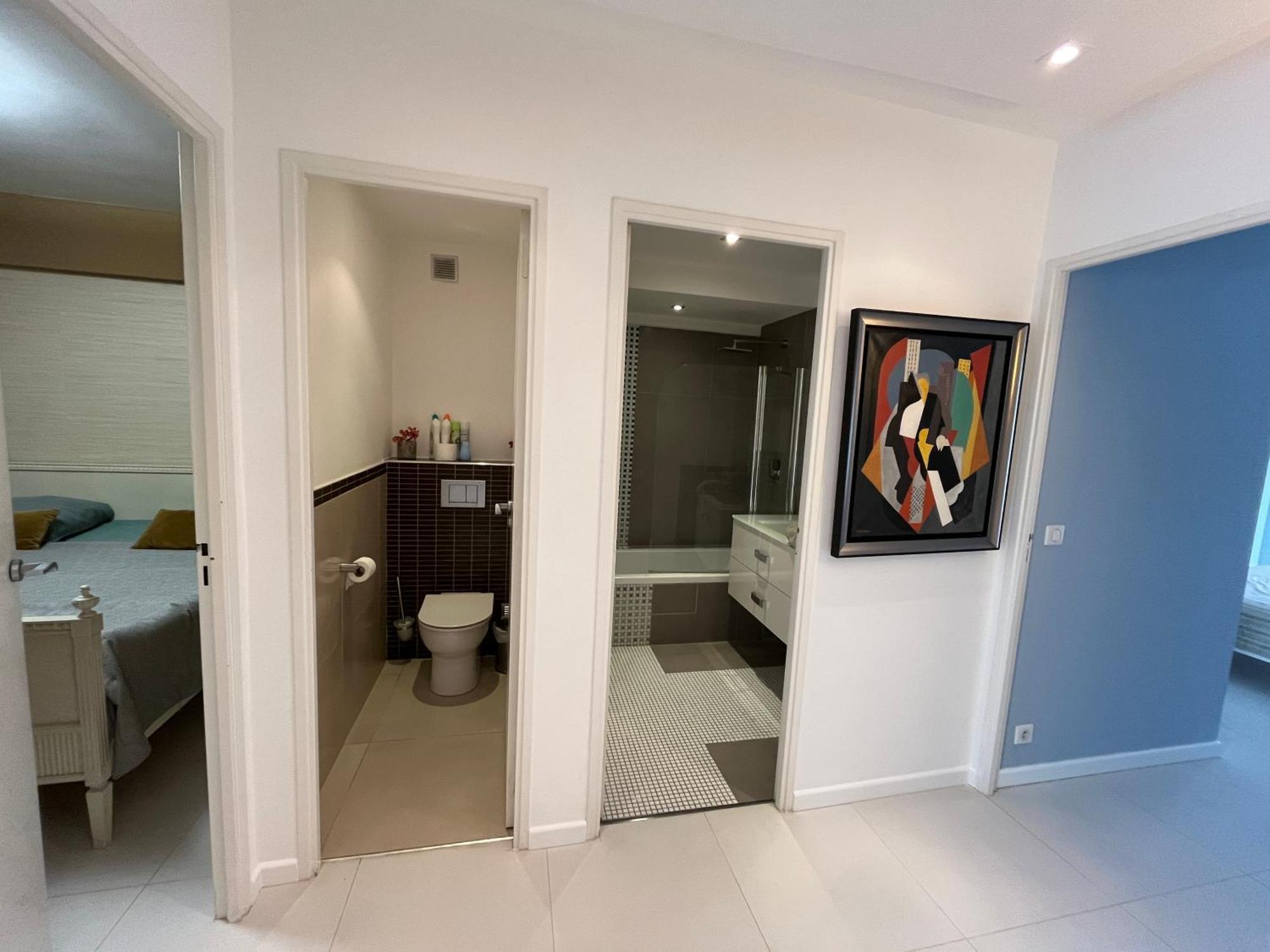 Appartement Calme Familial 3 Ch Avec Terrasses Juan-les-Pins Bagian luar foto
